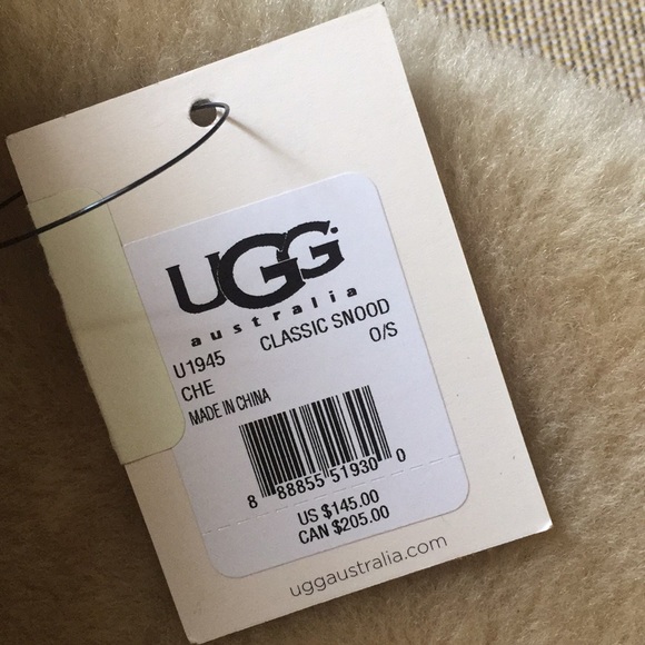 NEW UGG CLASSIC SNOOD CHESTNUT - Picture 5 of 7